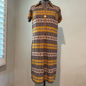 Vintage 60s/70s Short Sleeve Shift Dress